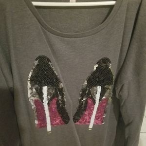 Stiletto sequin sweatshirt by Juicy Couture.